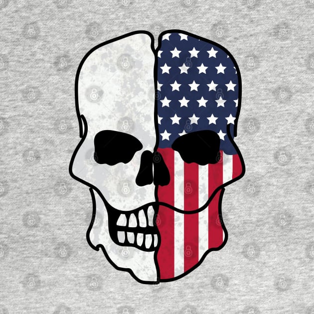 American Flag Skull by EpicMums